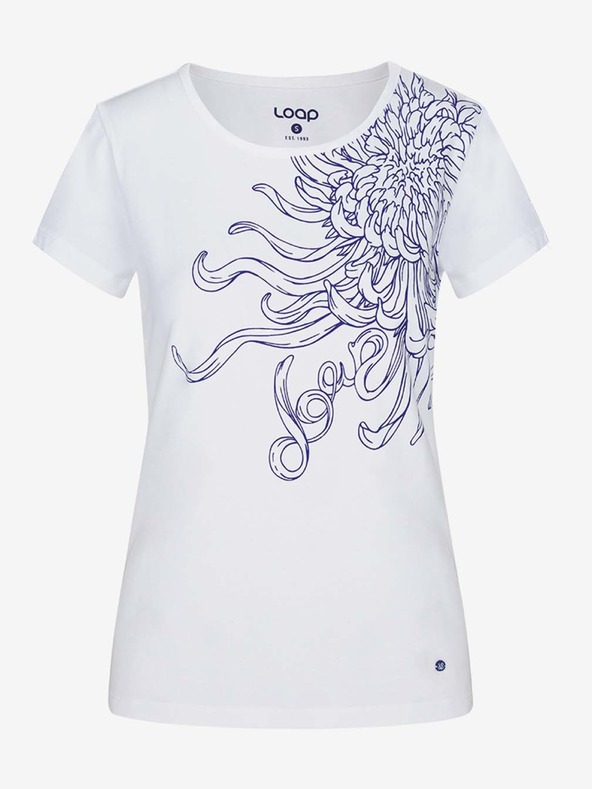 Loap Weißes Damen-T-Shirt LOAP Abblina