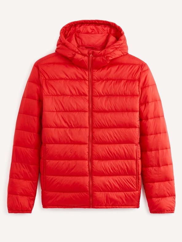 Celio Rote leichte Herren-Steppjacke Celio Vububble
