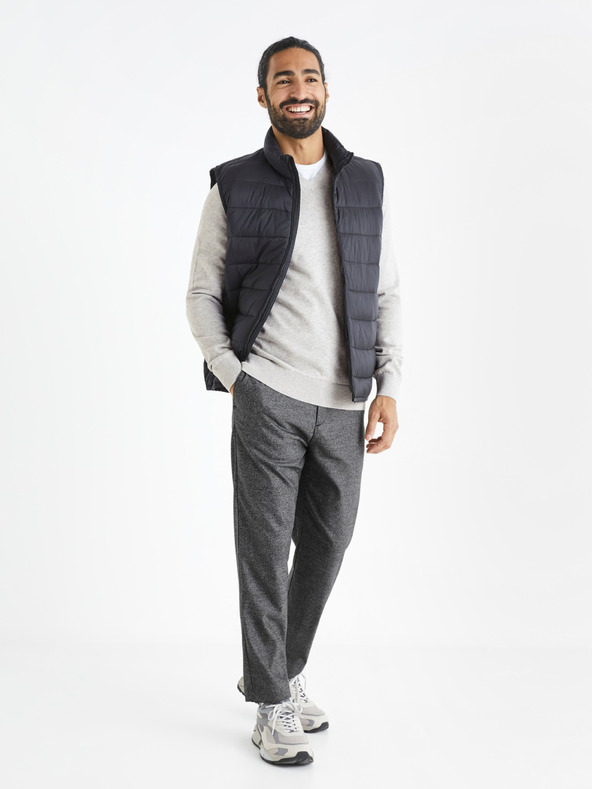 Celio Hellgrauer Herrenpullover Celio Befirstv