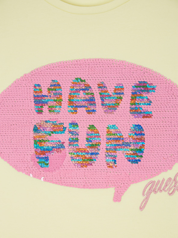 Guess Hellgelbes Mädchen T-Shirt Guess