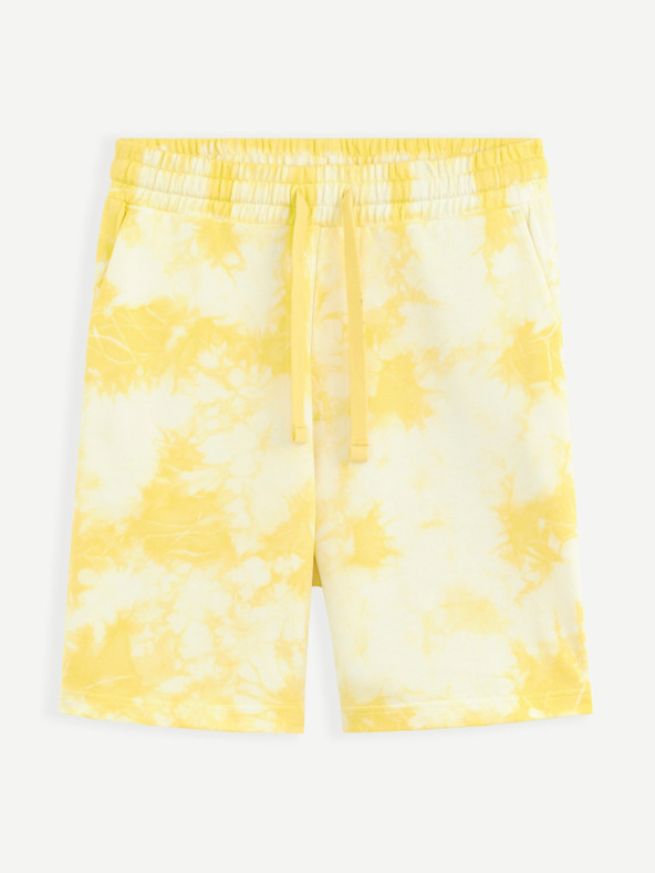 Celio Gelbe Batikshorts Celio Botache