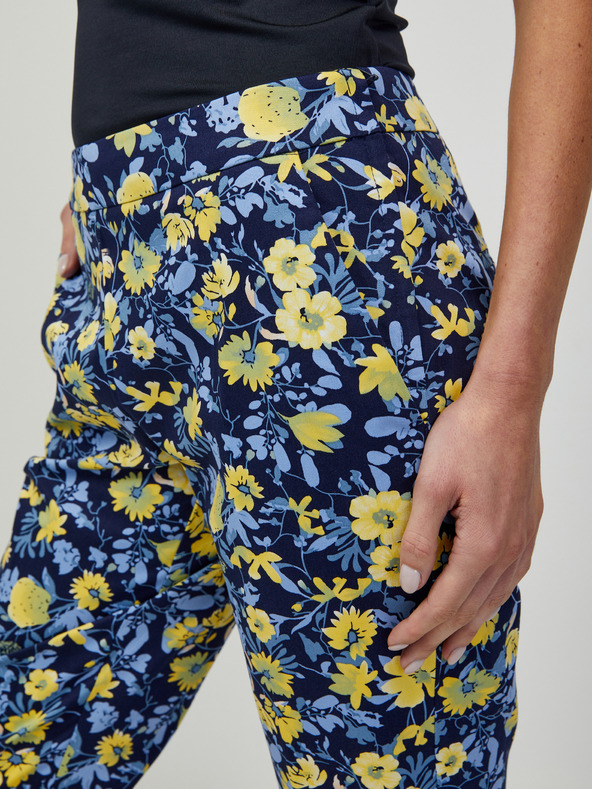 Orsay Gelb-blaue geblümte Hose ORSAY