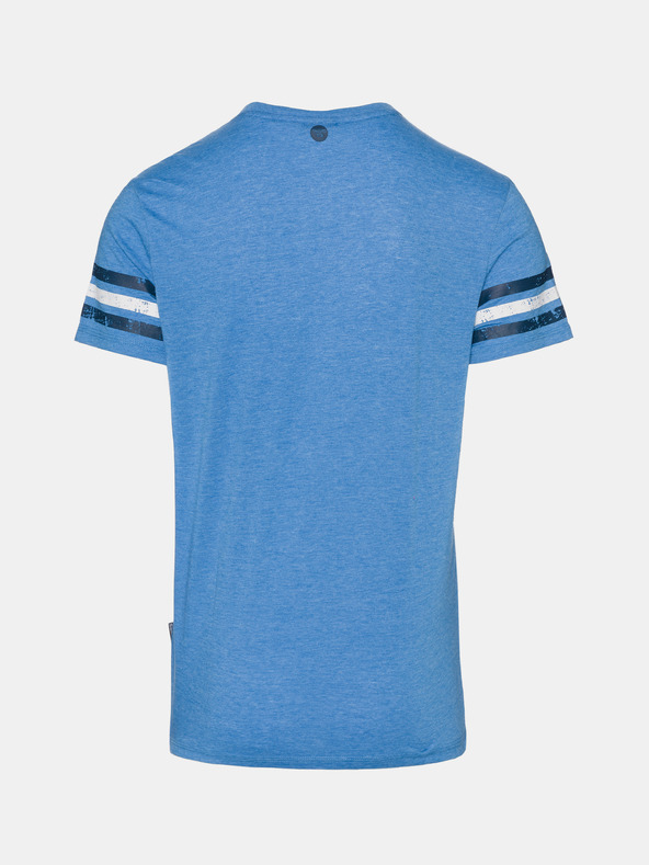Sam 73 Blaues bedrucktes Herren-T-Shirt SAM 73