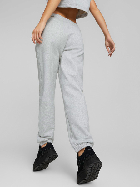 Puma Hellgraue melierte Damen-Jogginghose mit Schlitzen von Puma