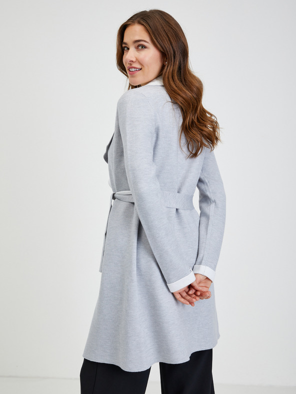 Orsay Hellgrauer Damen Cardigan mit Bindung ORSAY