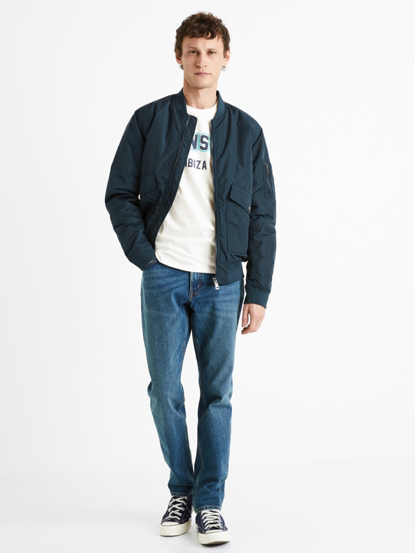 Celio Dunkelblaue leichte Herrenjacke Celio Dujames