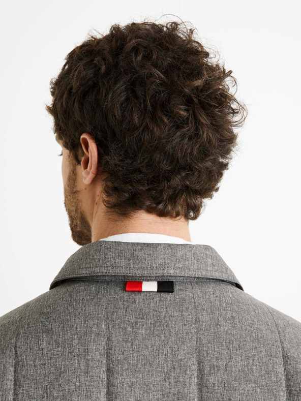 Celio Graue Herren Winterjacke Celio Dustripes