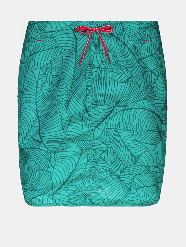 Sam 73 Türkisfarbener Damen-Musterrock mit Taschen SAM 73