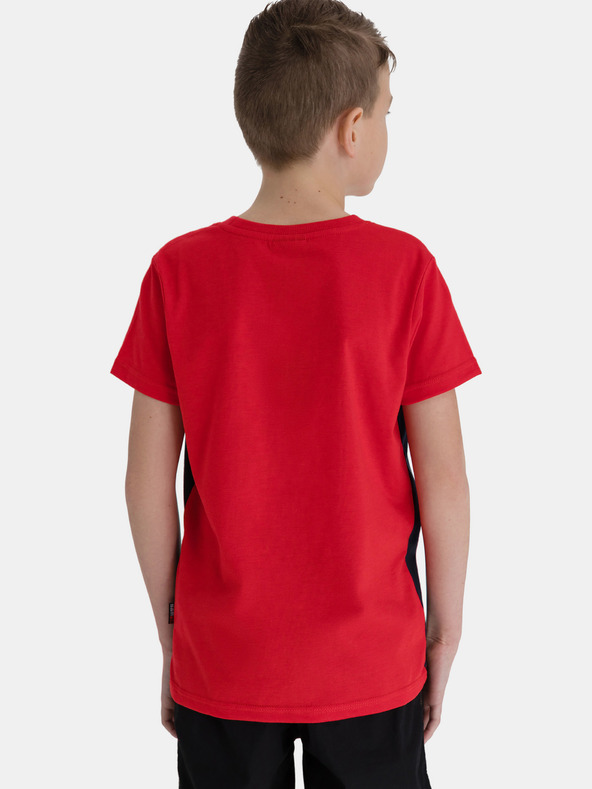 Sam 73 Blaues und rotes Jungen-T-Shirt mit SAM 73
