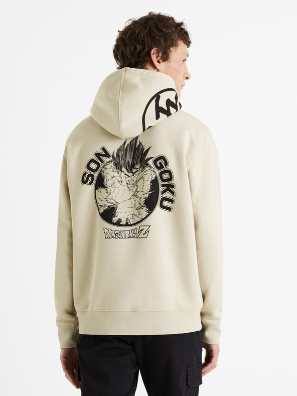 Celio Beige Herren Celio Dragon Ball Z Hoodie