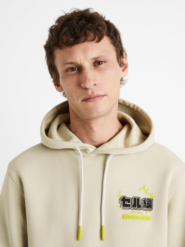 Celio Beige Herren Celio Dragon Ball Z Hoodie
