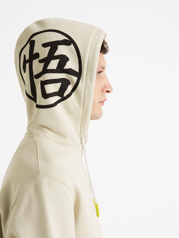 Celio Beige Herren Celio Dragon Ball Z Hoodie