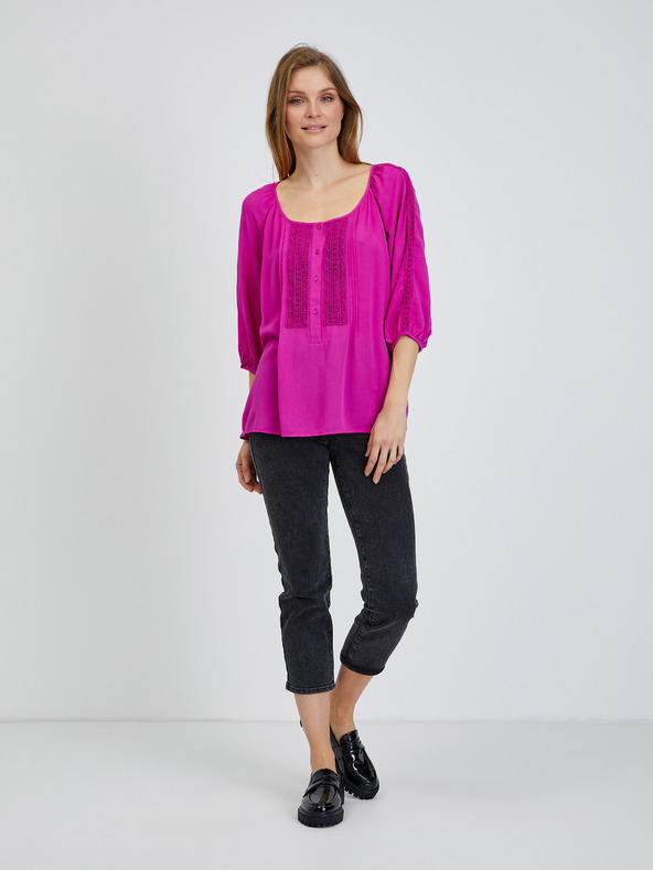 Orsay Dunkelrosa Bluse ORSAY