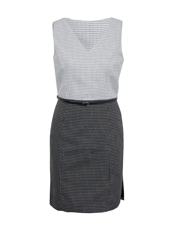 Orsay Grau-schwarz kariertes Damenkleid  ORSAY