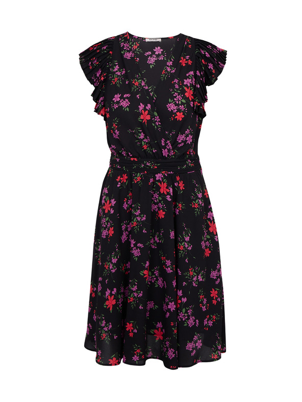 Orsay Schwarzes Damen Blumenkleid ORSAY