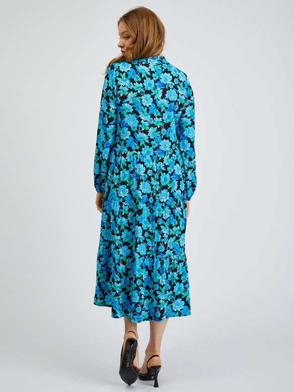 Orsay Schwarz-blau gemustertes Damenkleid ORSAY