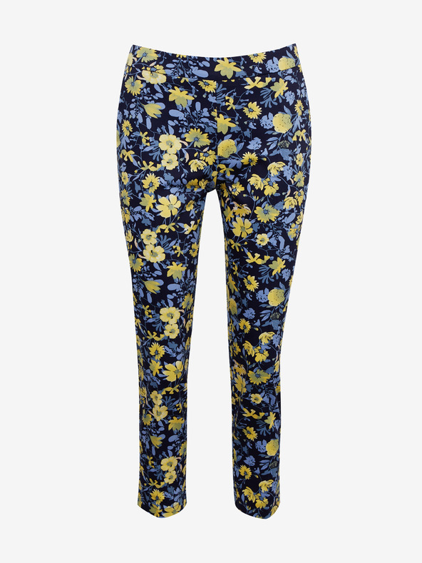 Orsay Gelbe und blaue geblümte Hose für Damen ORSAY