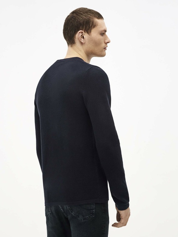 Celio Dunkelblauer Pullover Celio Techillpic