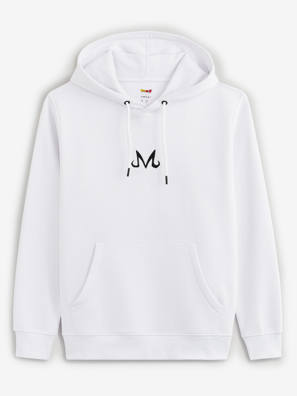 Celio Weißes Herren-Sweatshirt mit Celio Dragon Ball Super Druck