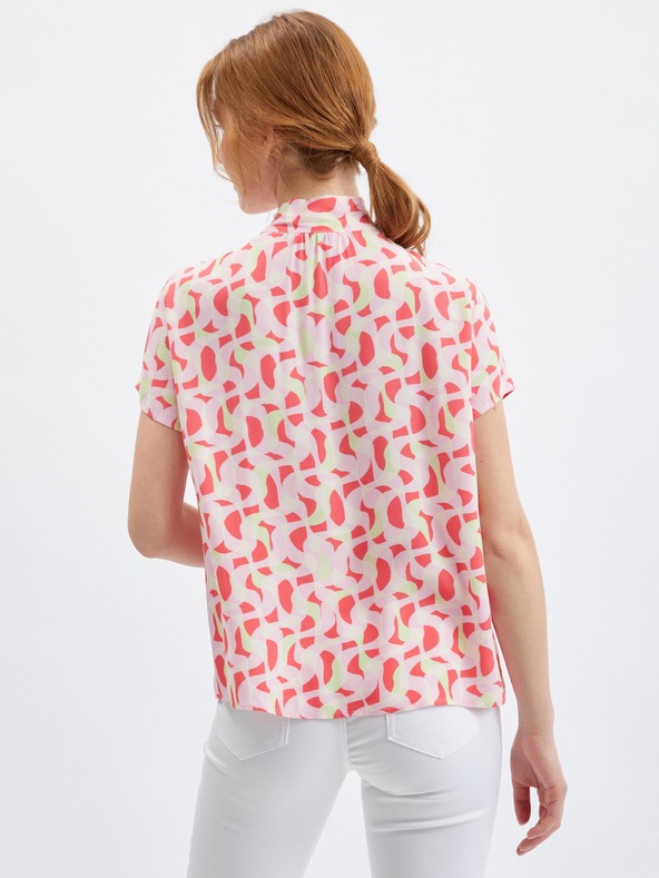 Orsay Rosa gemusterte Damenbluse ORSAY
