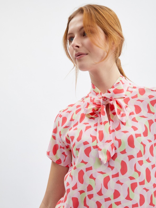 Orsay Rosa gemusterte Damenbluse ORSAY
