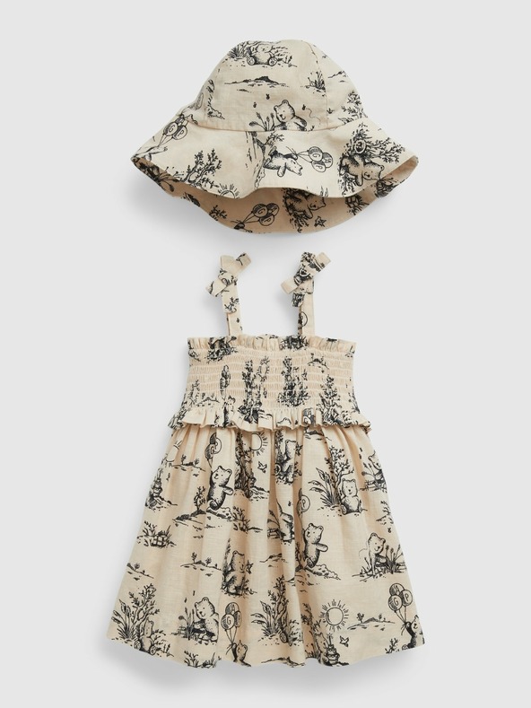 GAP Baby Leinenkleid mit Hut GAP
