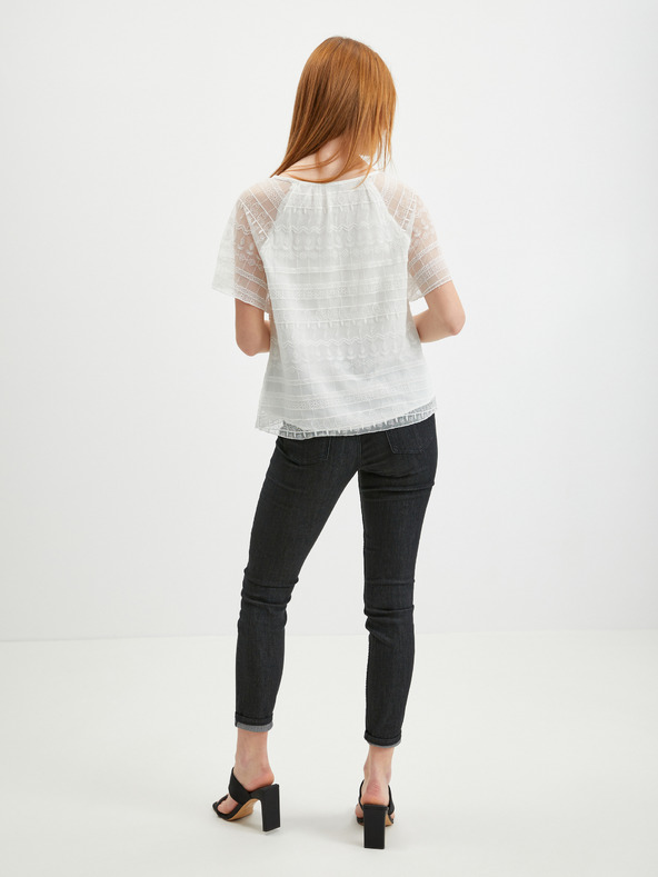 Orsay Weiße Damen-Spitzenbluse ORSAY