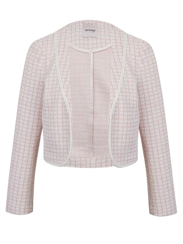 Orsay Hellrosa Damen-Tweedjacke ORSAY