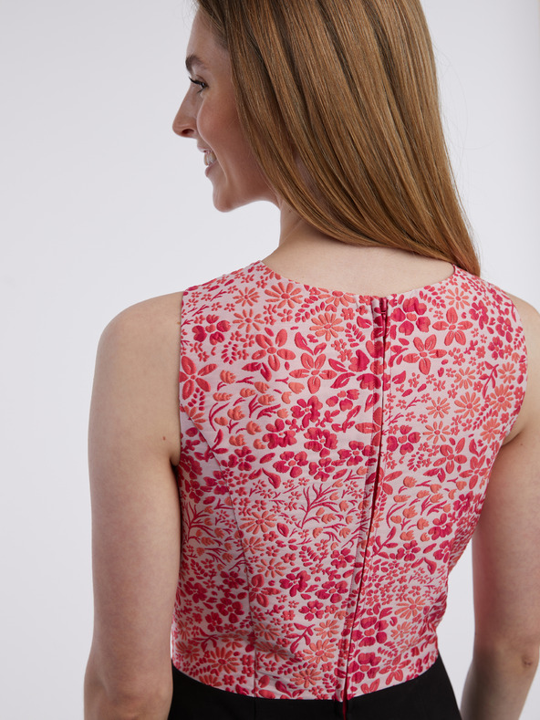 Orsay Rosa und schwarzer geblümter Damen-Jumpsuit ORSAY