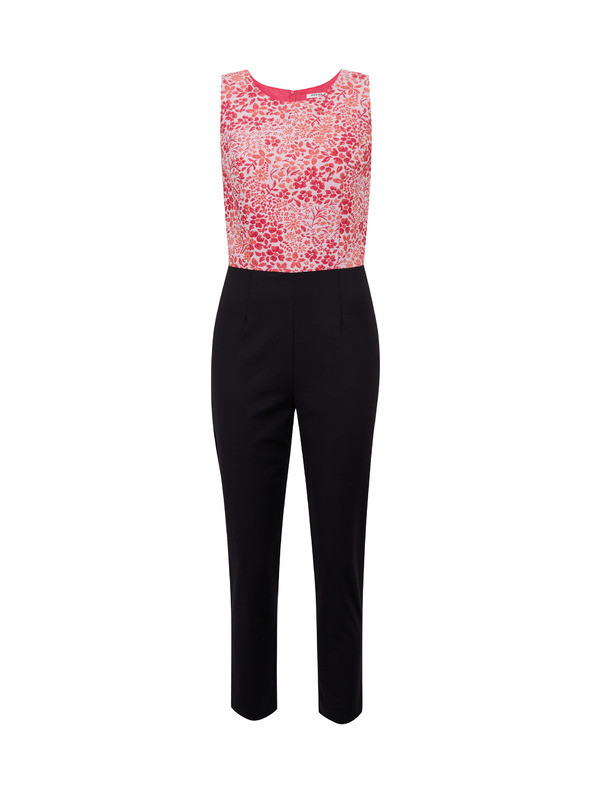 Orsay Rosa und schwarzer geblümter Damen-Jumpsuit ORSAY