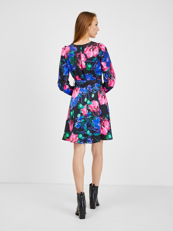 Orsay Schwarzes Damen Blumenkleid ORSAY