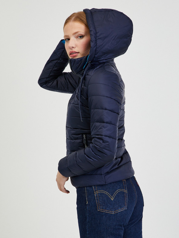 Orsay Dunkelblaue Damen-Winter-Steppjacke ORSAY