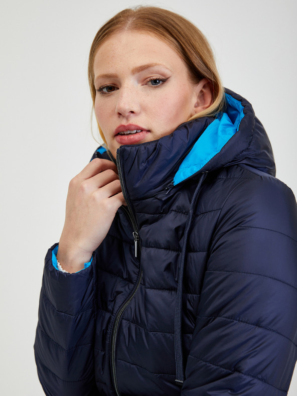 Orsay Dunkelblaue Damen-Winter-Steppjacke ORSAY