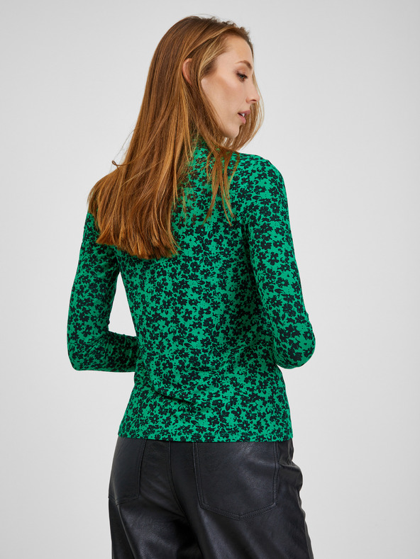 Orsay Grüner gemusterter Damen Rollkragenpullover ORSAY