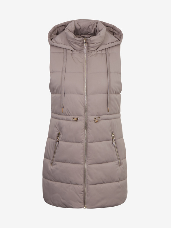 Orsay 'MS8ODETTE_GB LONG PADDED WAISTCOAT WITH DRAWSTRING AT WAIST'