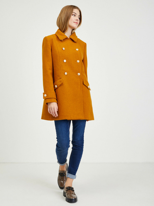 Orsay Brauner Damen-Wintermantel mit Wolle ORSAY