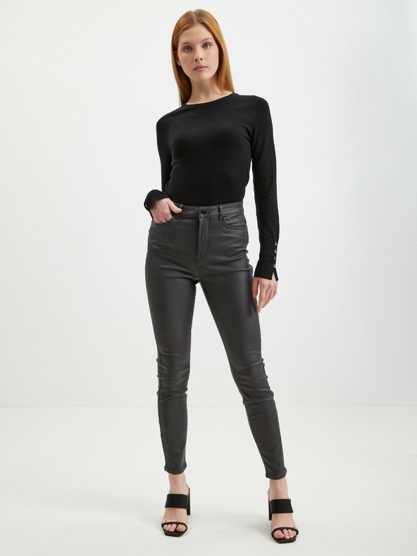 Orsay Graue Damen Kunstlederhose ORSAY