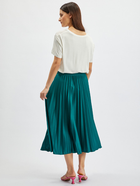 Orsay Petrolblauer Damen-Midifaltrock ORSAY