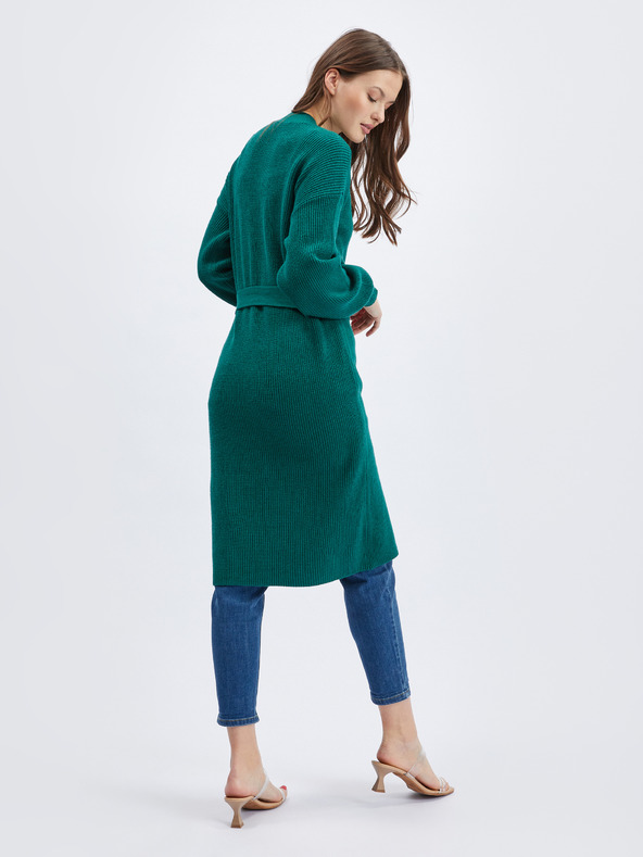 Orsay Petrolfarbener Damen Long Cardigan ORSAY