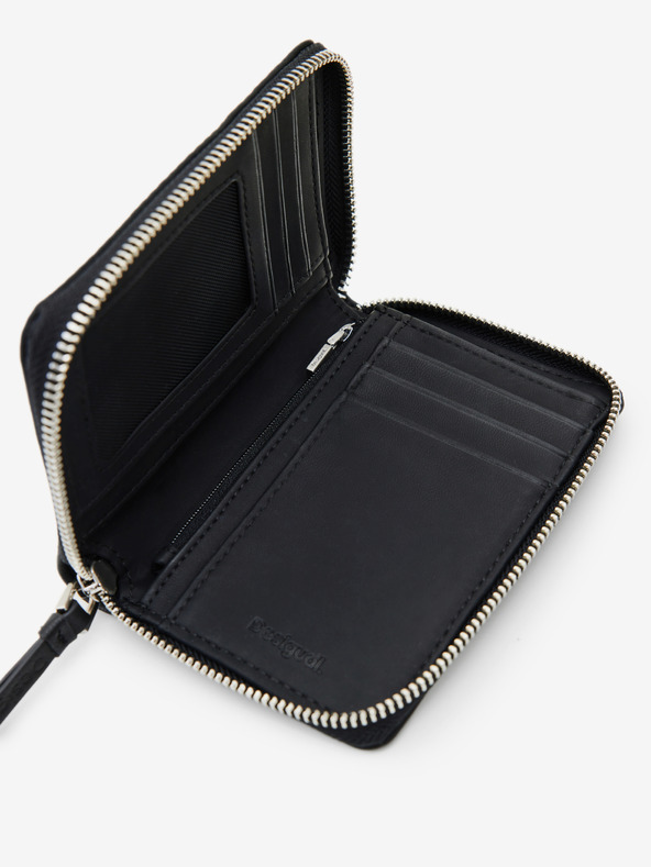 Desigual Schwarz Desigual Onyx Marisa Gemustertes Portemonnaie