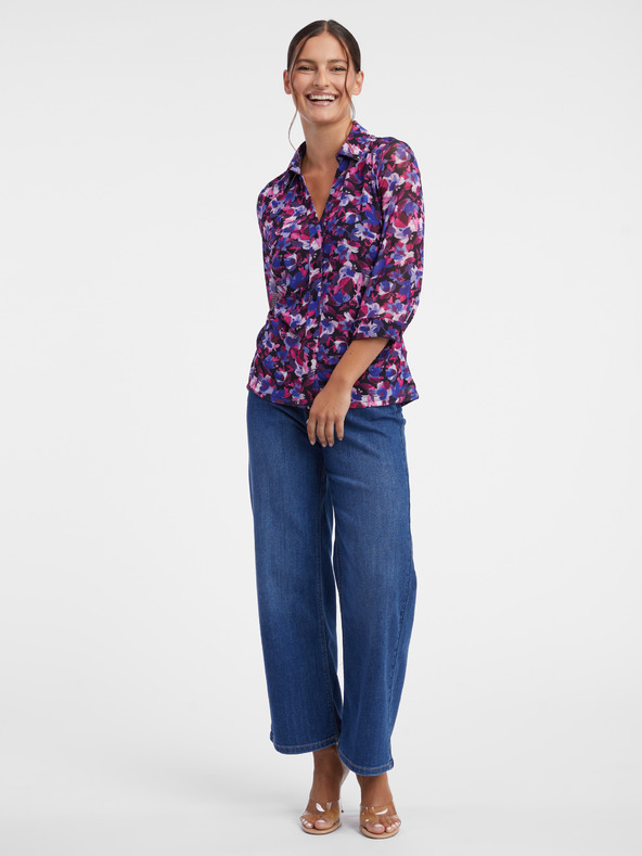 Orsay Lila Damenbluse ORSAY