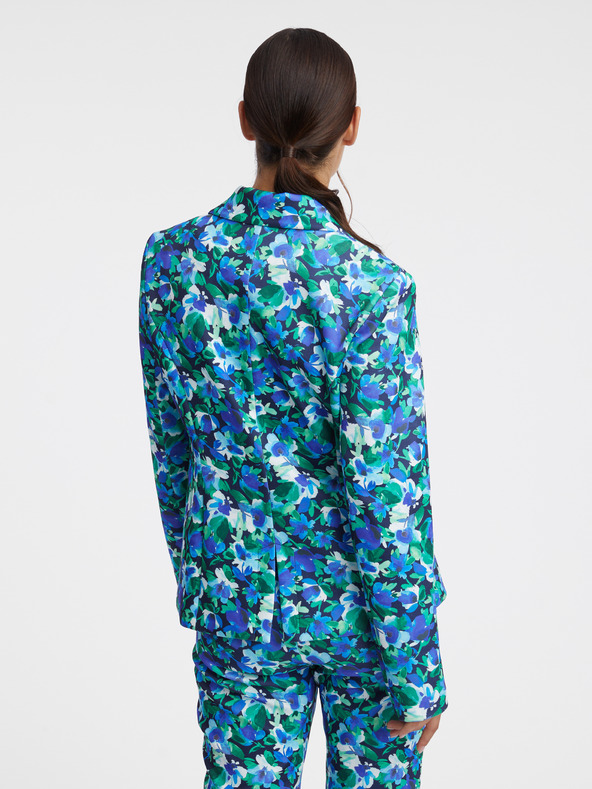 Orsay Grüne und blaue mit Blumenmuster Damenjacke ORSAY