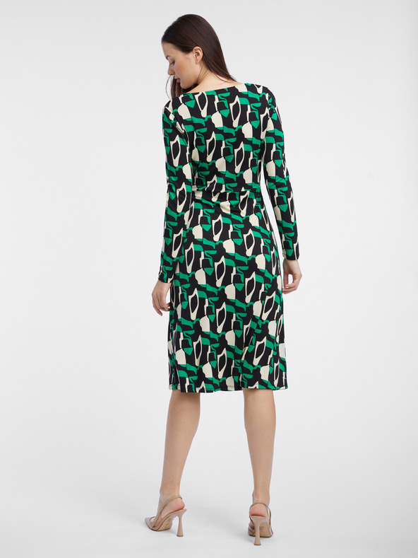 Orsay Grünes gemustertes Damenkleid ORSAY