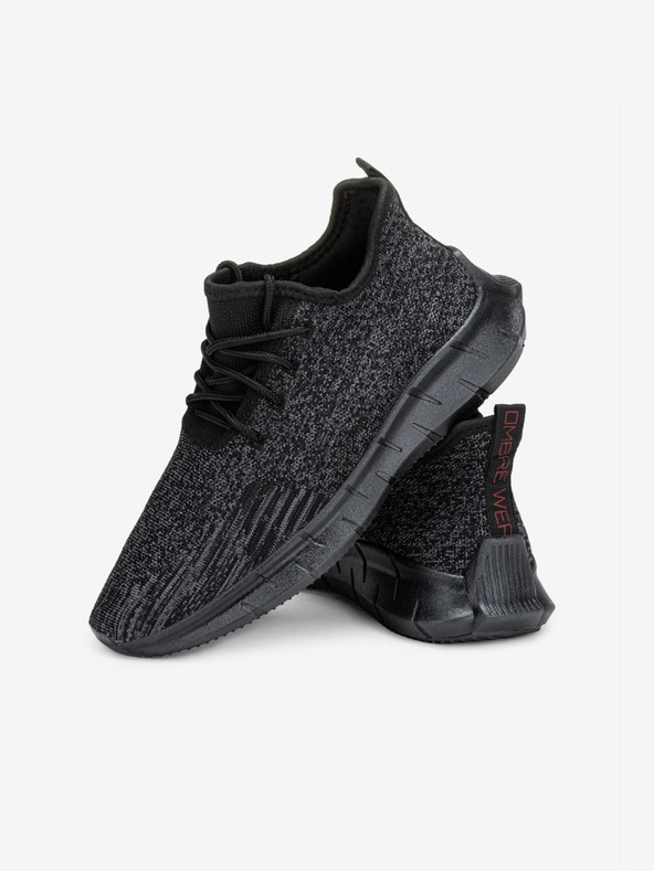 Ombre Clothing Schwarze Herren-Turnschuhe Ombre Clothing