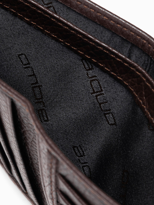 Ombre Clothing Herrenbrieftasche aus Leder - bronze A608