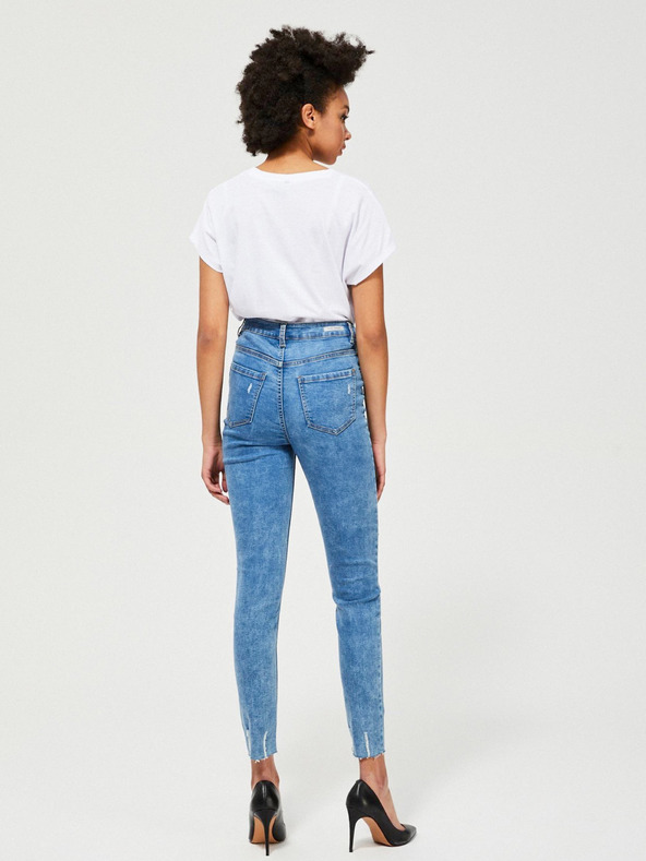 Moodo Blaue Skinny Fit Jeans für Frauen Moodo