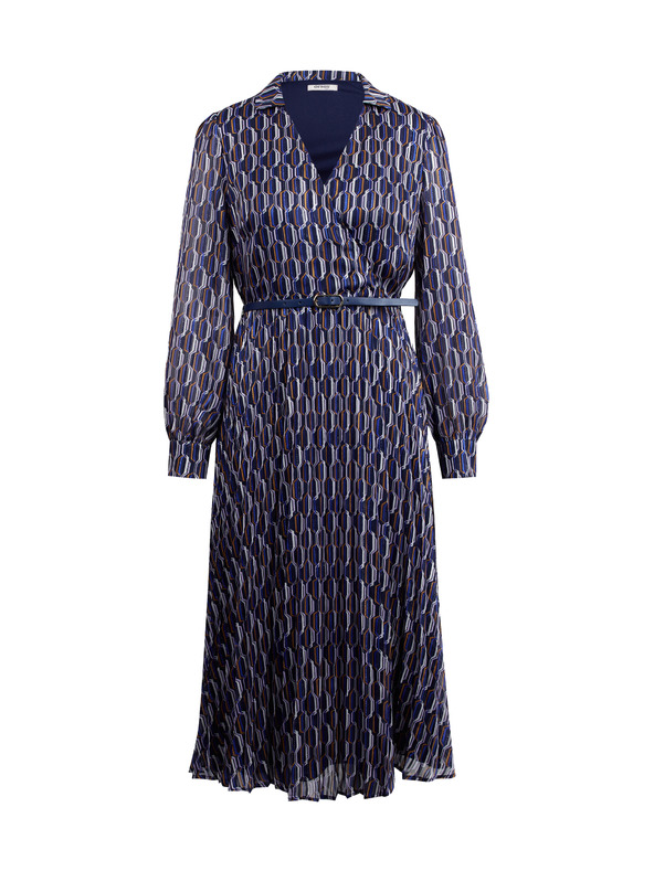 Orsay Dunkelblaues gemustertes Damenkleid ORSAY