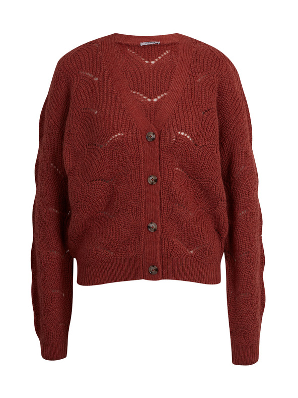 Orsay Ziegelfarbene Damen-Strickjacke ORSAY