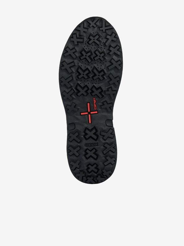 Geox Schwarze Herren-Turnschuhe mit Lederdetails Geox Sterrato