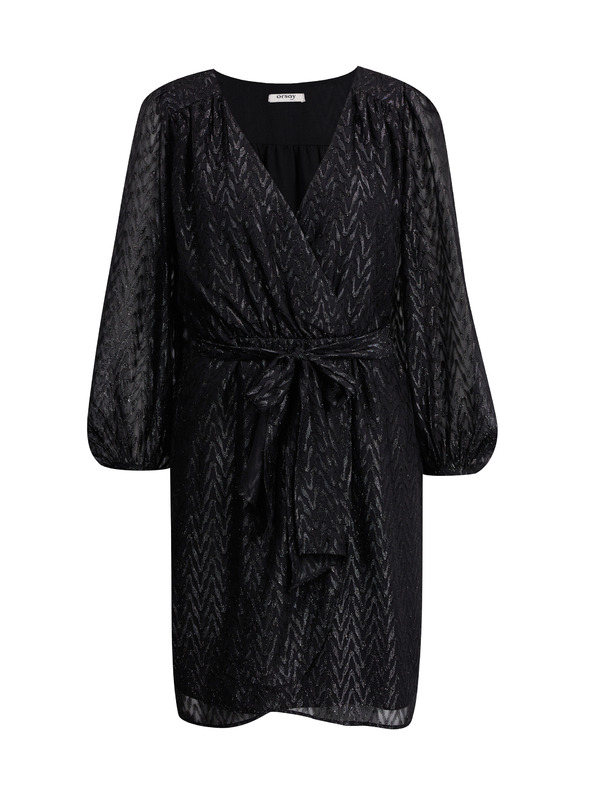 Orsay Schwarzes gemustertes Damenkleid ORSAY